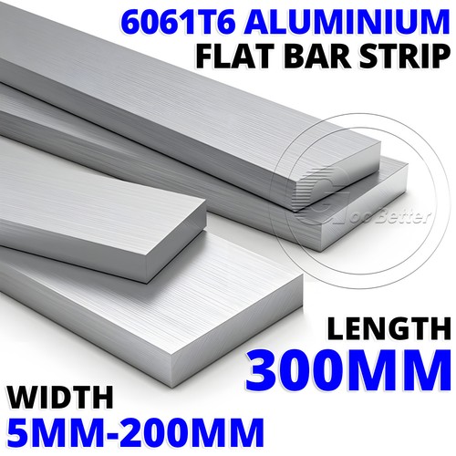 300mm length aluminium flat - 300mm,