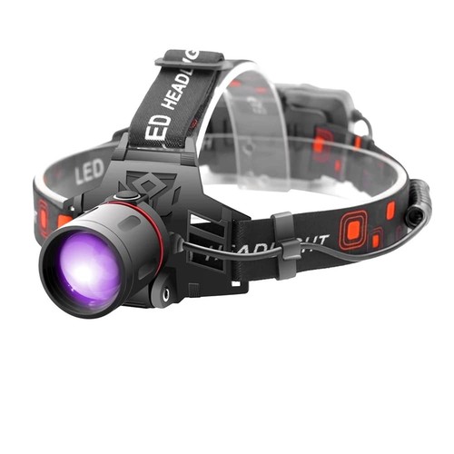 Weslite black head torch - black, uv