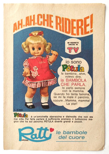 Advertising doll rats petula - advertising,