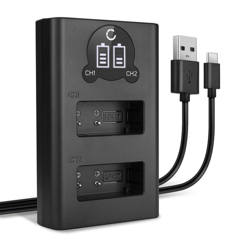 Usb dual charger for canon - charger,