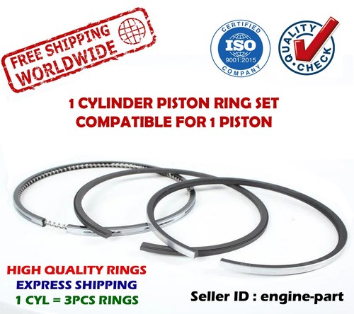 Fit piston rings - 77mm, bmw