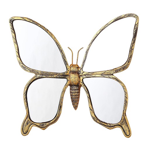 Bug decor gold butterfly wall - gold,