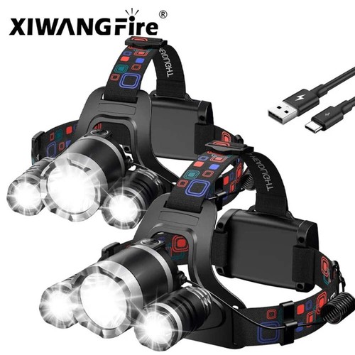 Led rechargeable headlamp - t6,