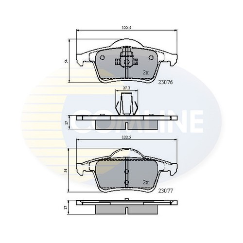 Brake pads set for volvo - pads,