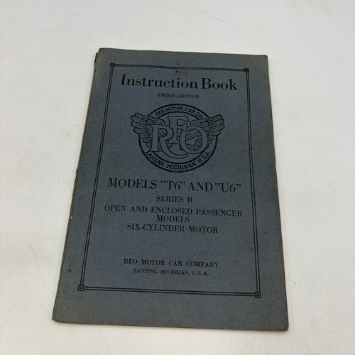 Instruction book reo - book,
